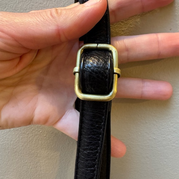 Elegant Black Vegan Leather Reversible Tote Bag - Picture 4 of 7